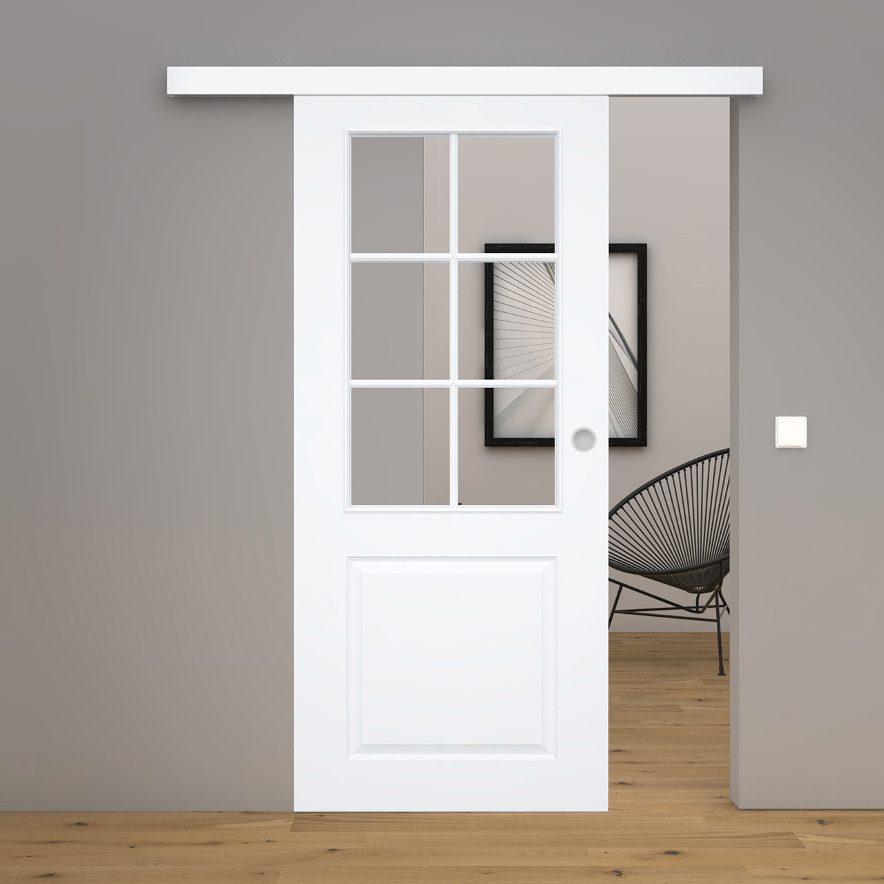 Schiebetür Blanco 5FS Weißlack