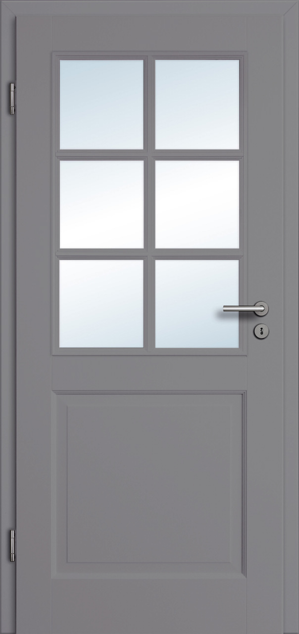 Stil-Innentür Grigio Premium 5FS Grau