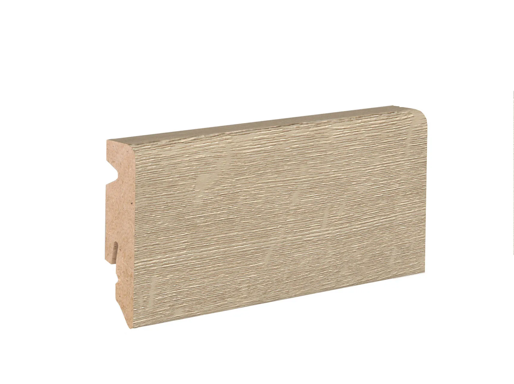 Musterstück Design Fußleiste 58/15 MDF Shadow Oak