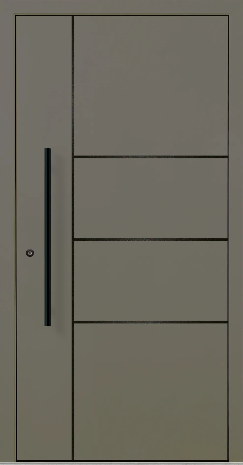 Aluminium-Haustür OptiDoor Blackline 30200D