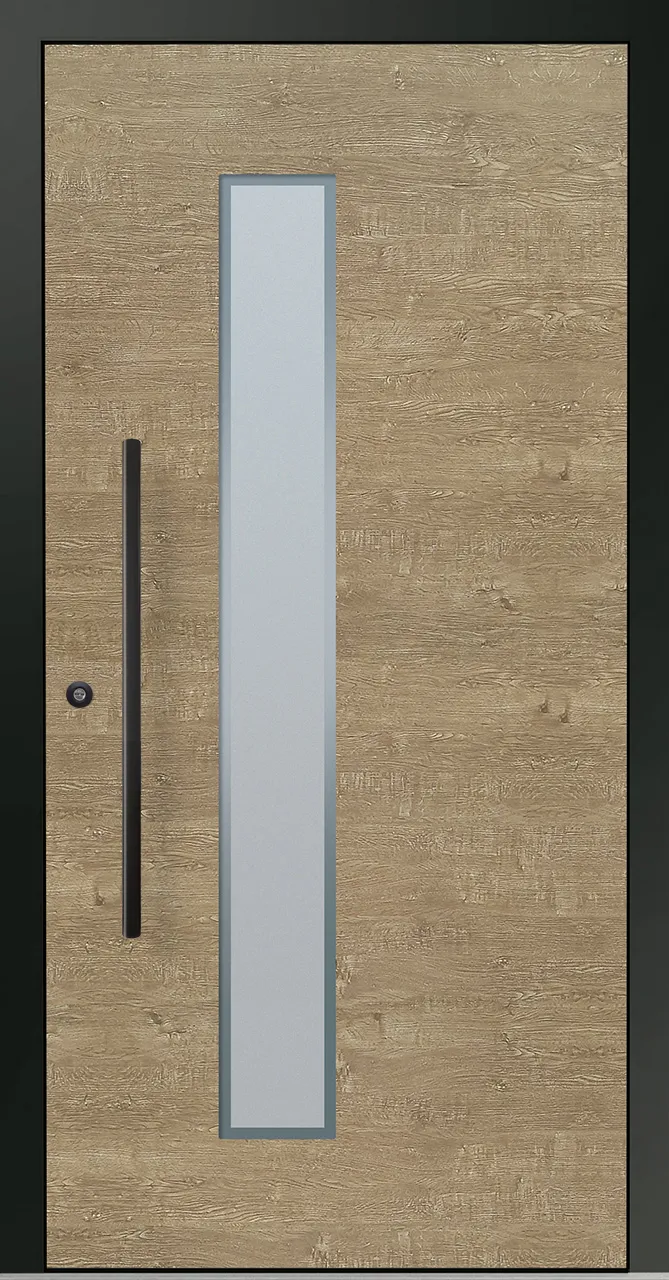 Aluminium-Haustür OptiDoor Blackline 30220D