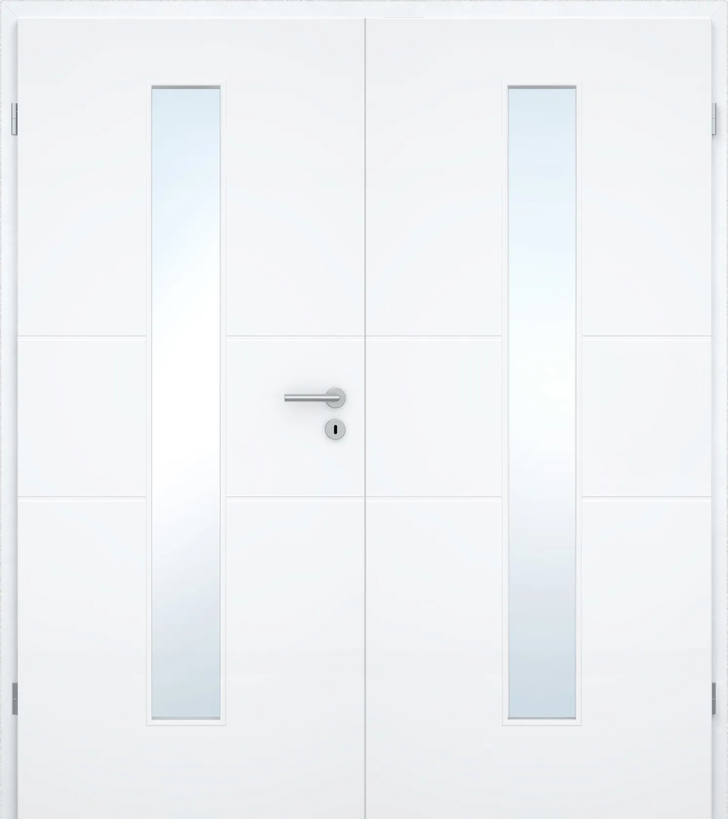 Doppelflügel-Design-Innentür Blanco Linea 2-LA Weißlack