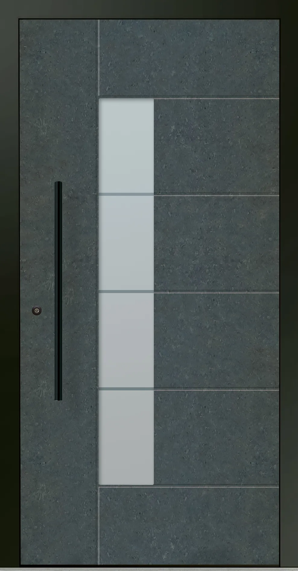 Aluminium-Haustür OptiDoor Blackline 30555D