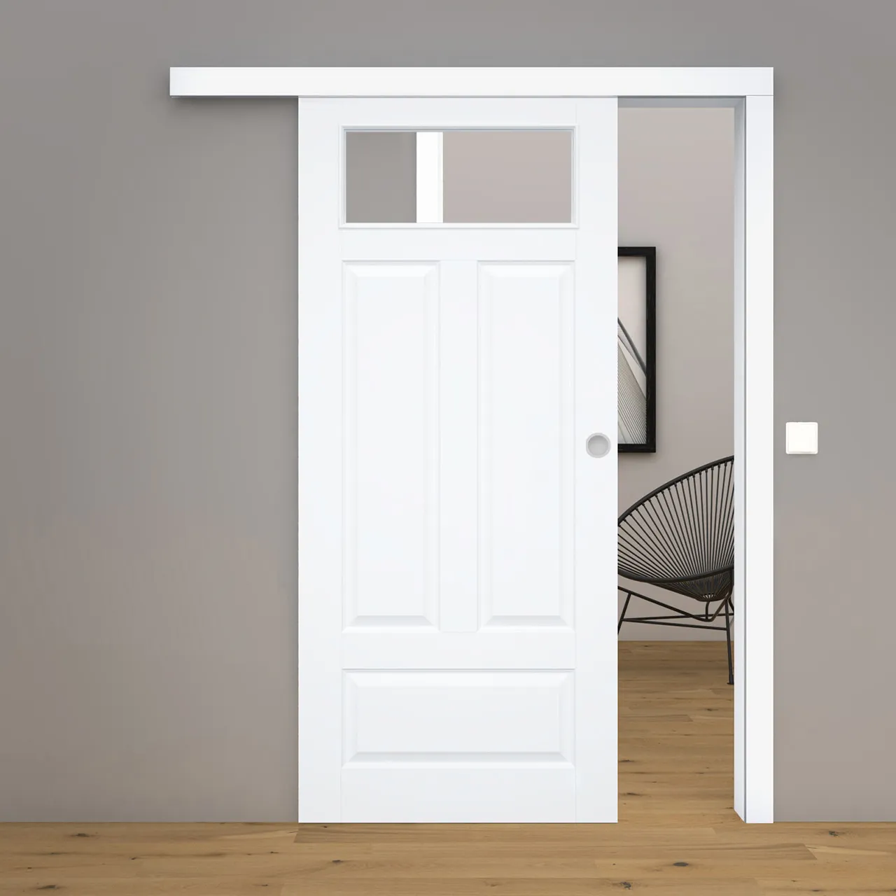 Schiebetür Blanco 10FS Weißlack