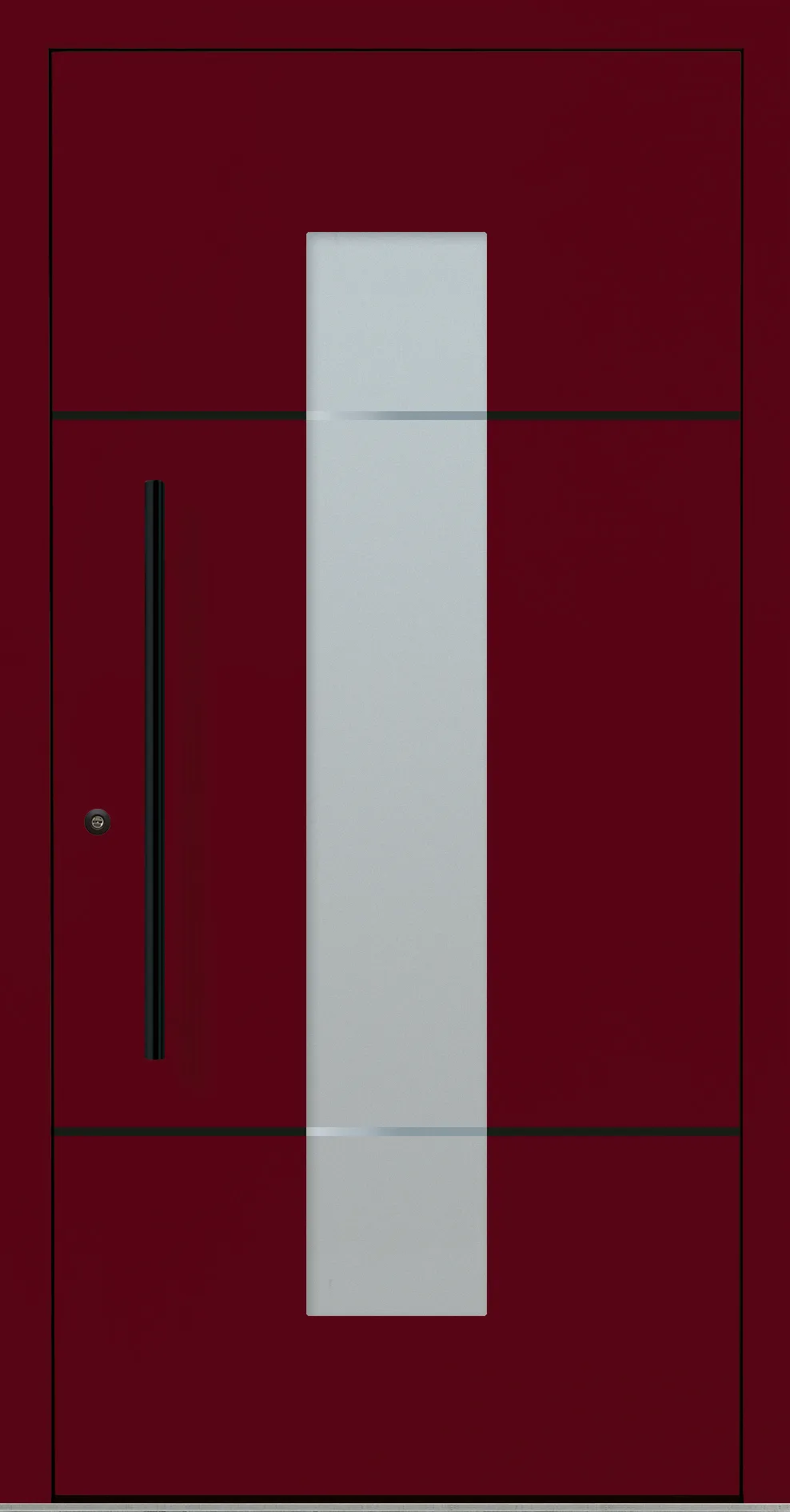 Aluminium-Haustür OptiDoor Blackline 32112D