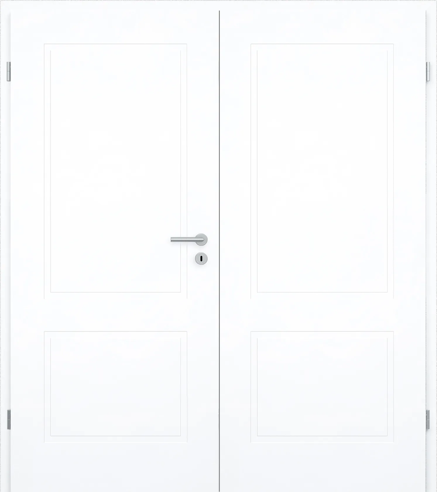 Doppelflügel-Kontur-Design-Innentür Artico Flair 1FS Weißlack neo