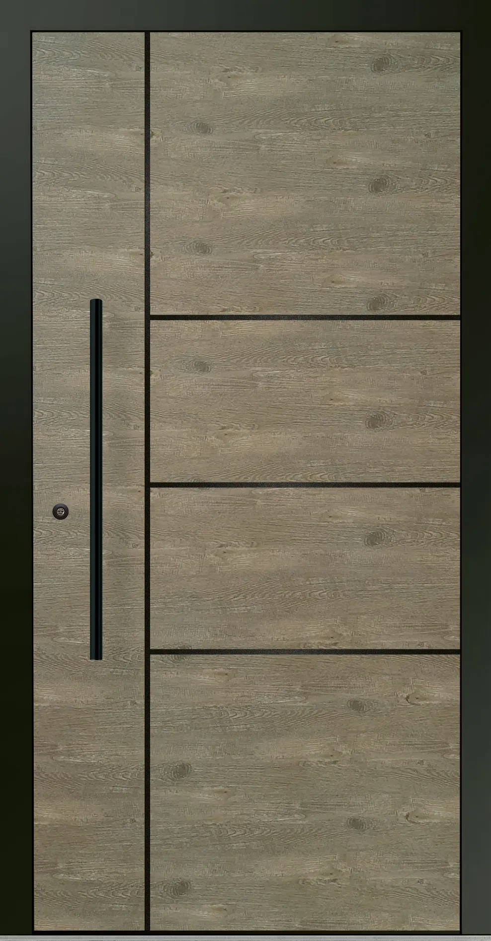 Aluminium-Haustür OptiDoor Blackline 30200D