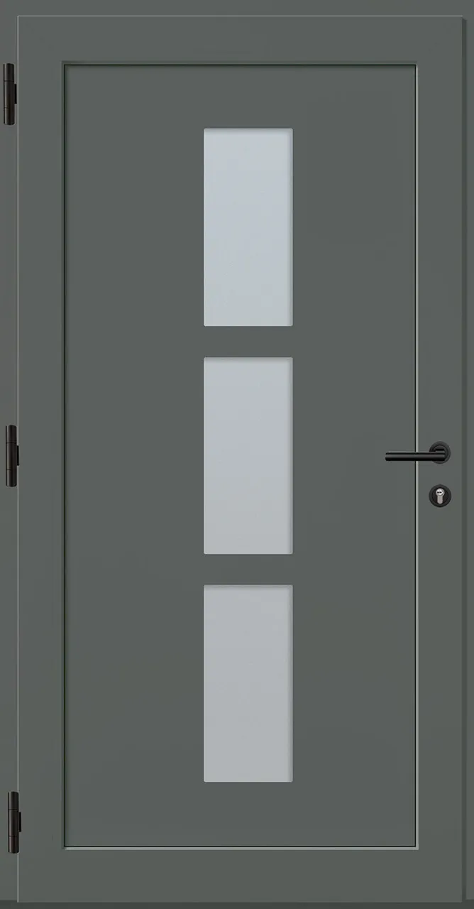 Aluminium-Haustür OptiDoor Power Blackline 38112P