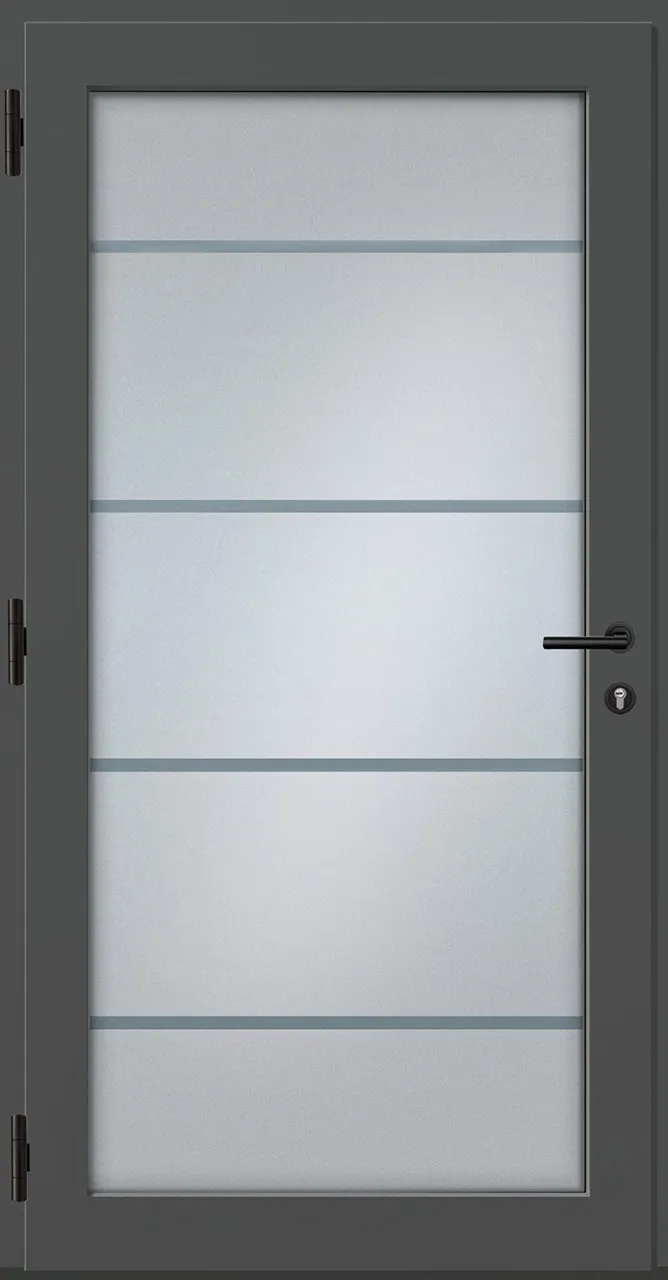 Aluminium-Haustür OptiDoor Exclusiv Blackline 38400E