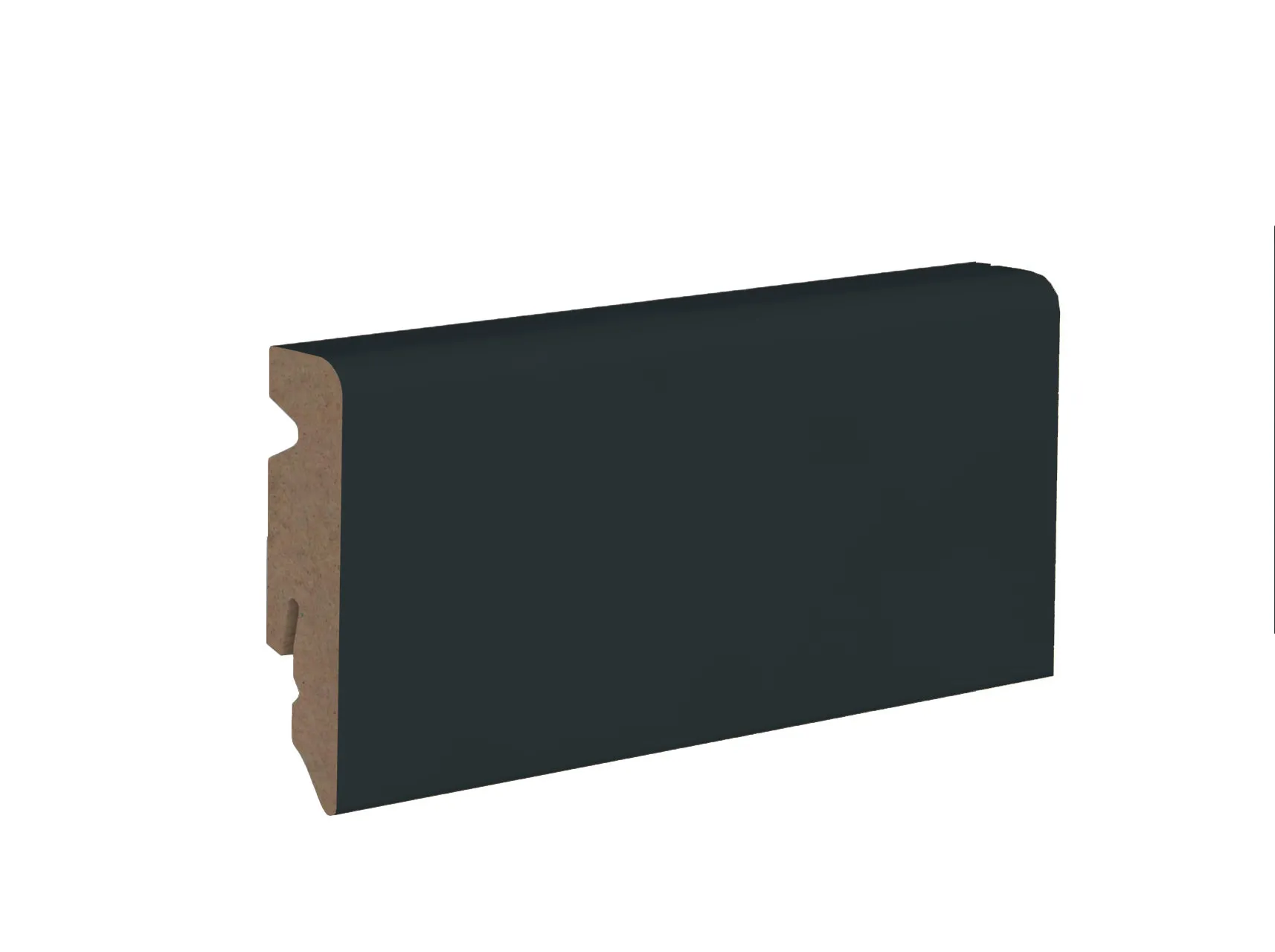 Musterstück Design Fußleiste 58/15 MDF Anthrazitgrau