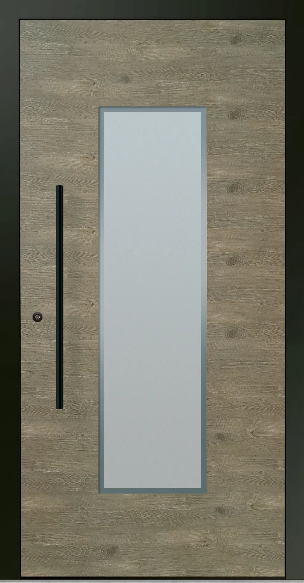 Aluminium-Haustür OptiDoor Blackline 30402D