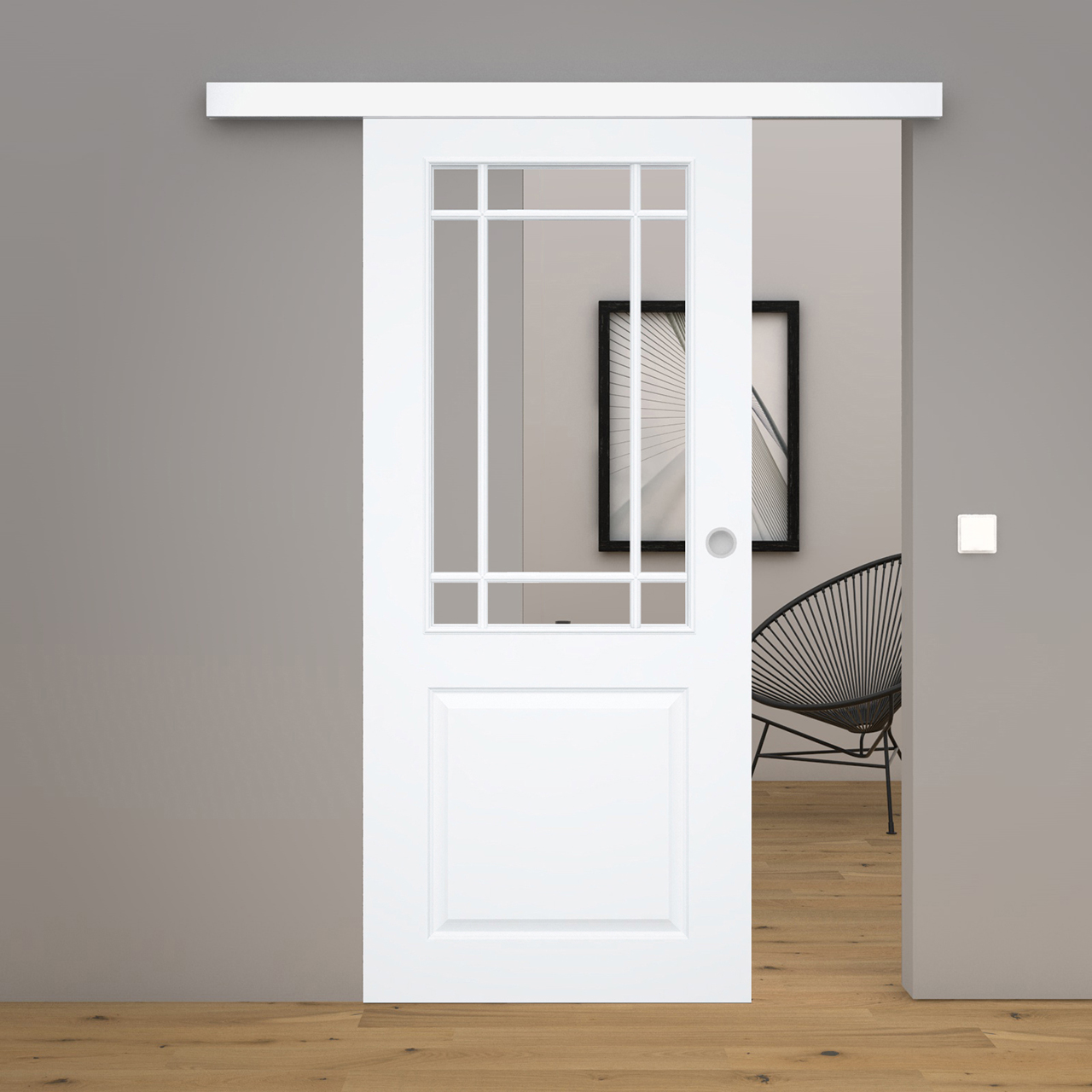 Schiebetür Blanco 9FS Weißlack