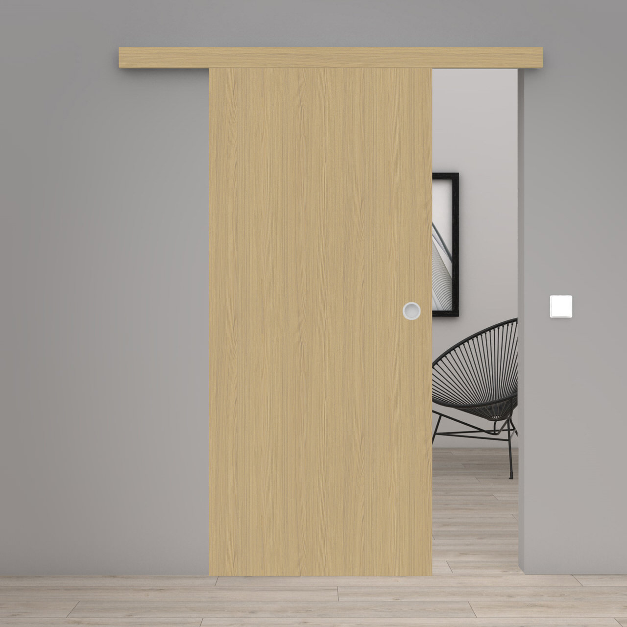 Schiebetür Laminato Accent Naturbeige CPL