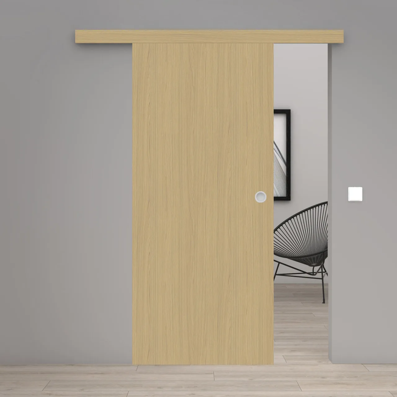 Schiebetür Laminato Accent Naturbeige CPL