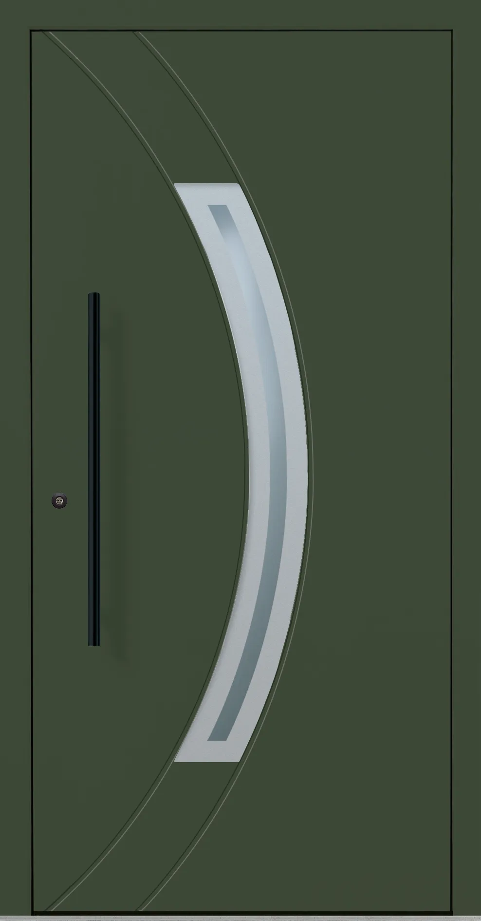 Aluminium-Haustür OptiDoor Blackline 32110D