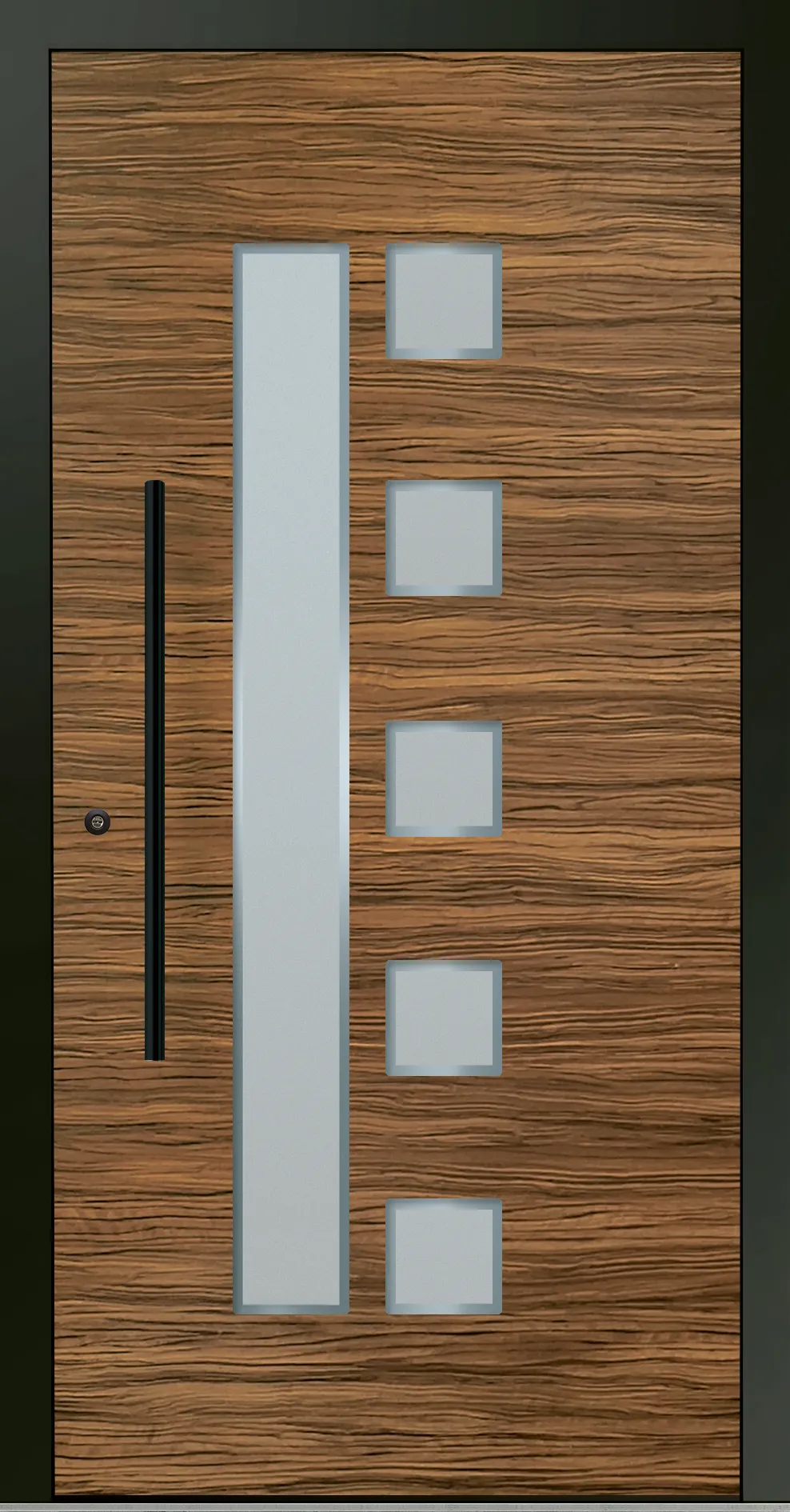 Aluminium-Haustür OptiDoor Blackline 30600D