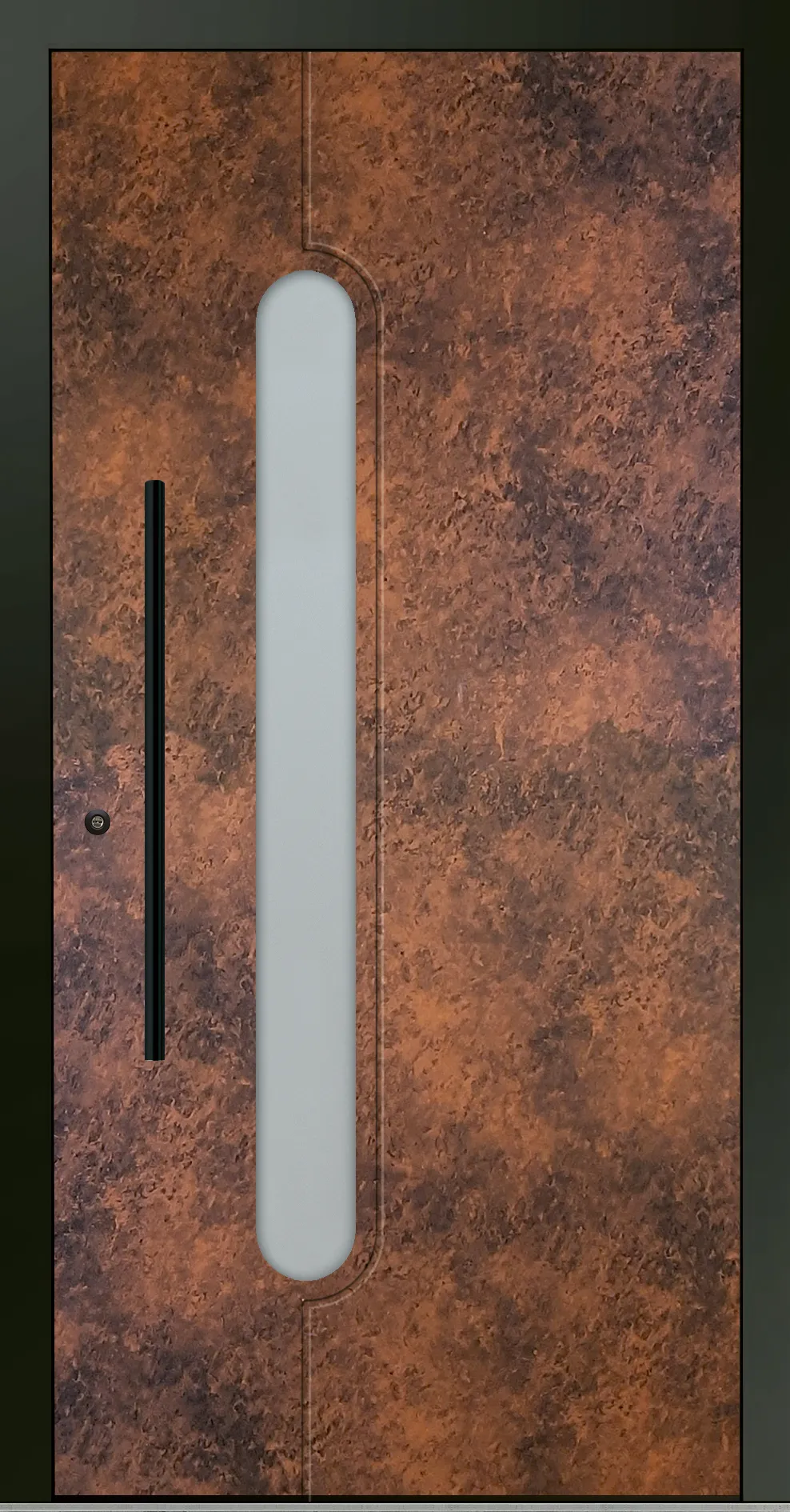 Aluminium-Haustür OptiDoor Blackline 32900D