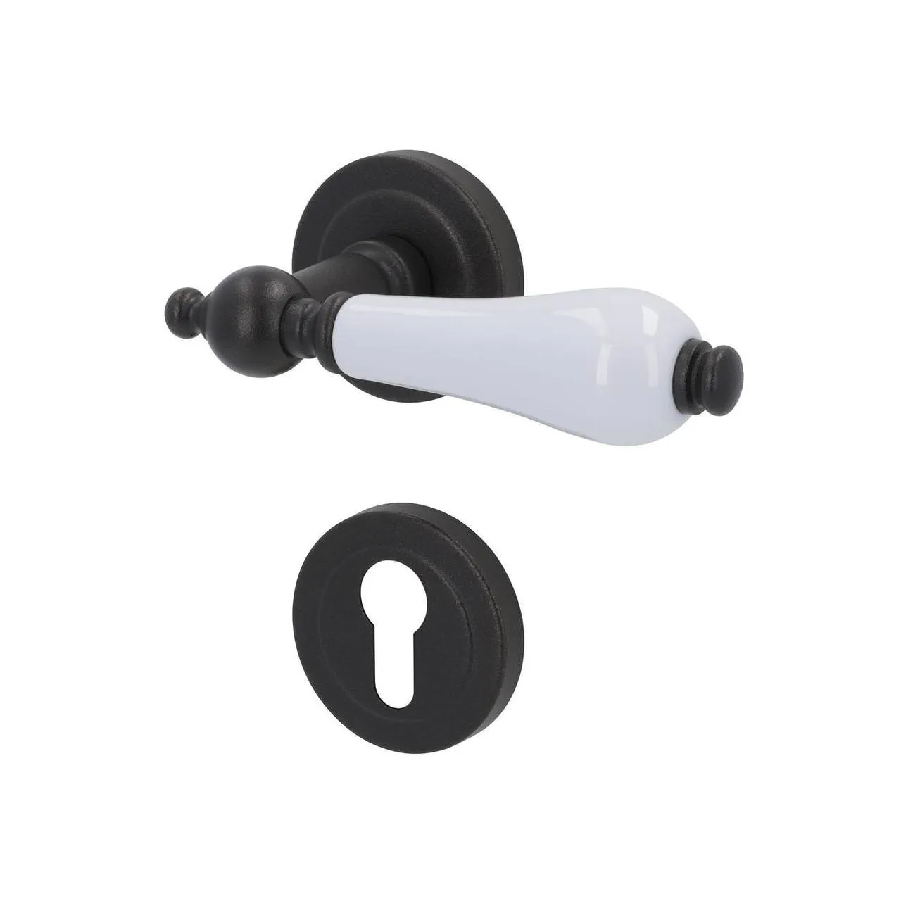 Türgriff Eleganto 557 Schwarz/weiß