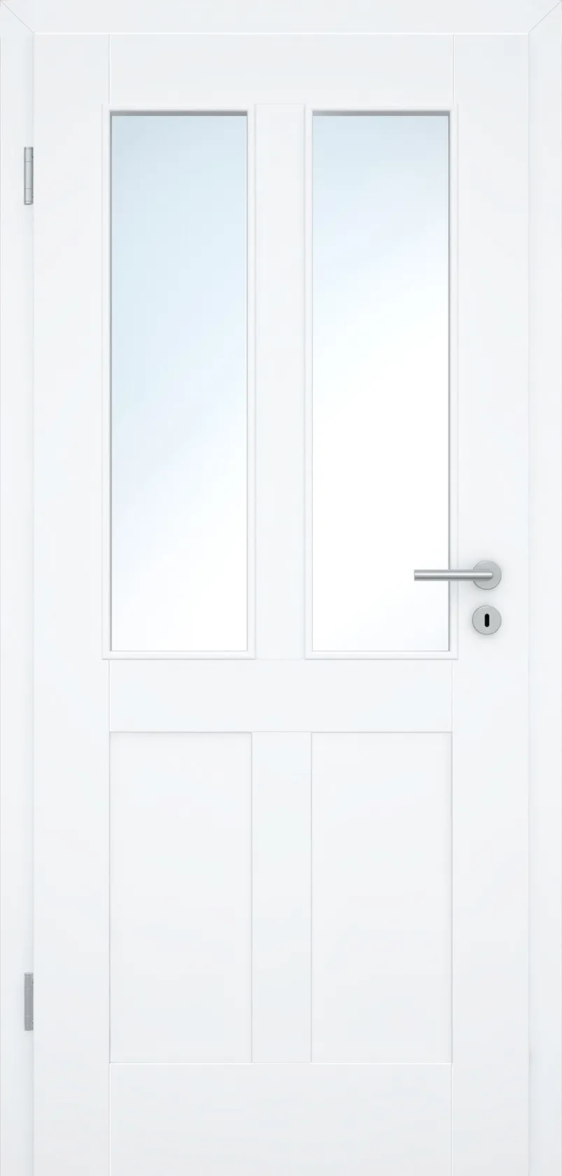 Füllungs-Designtür Pur Design 6FS Weißlack