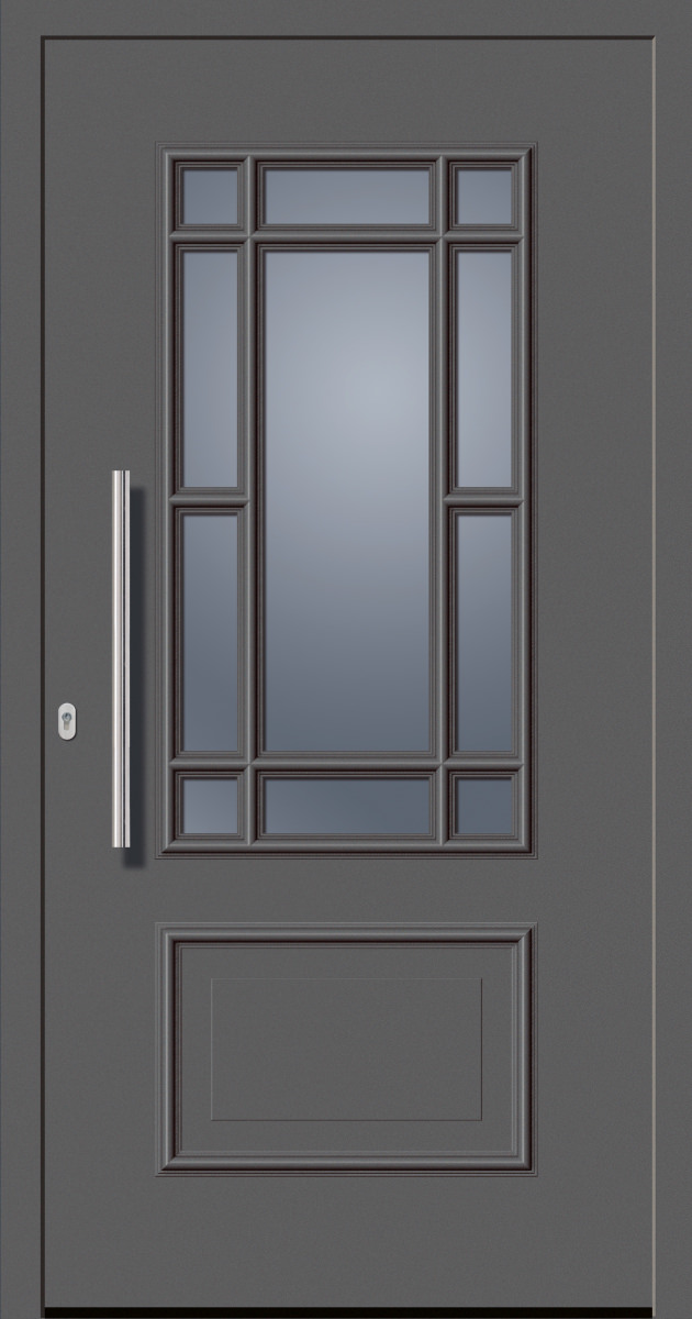 SecuDoor Design 11080D Kunststoffhaustür Basaltgrau