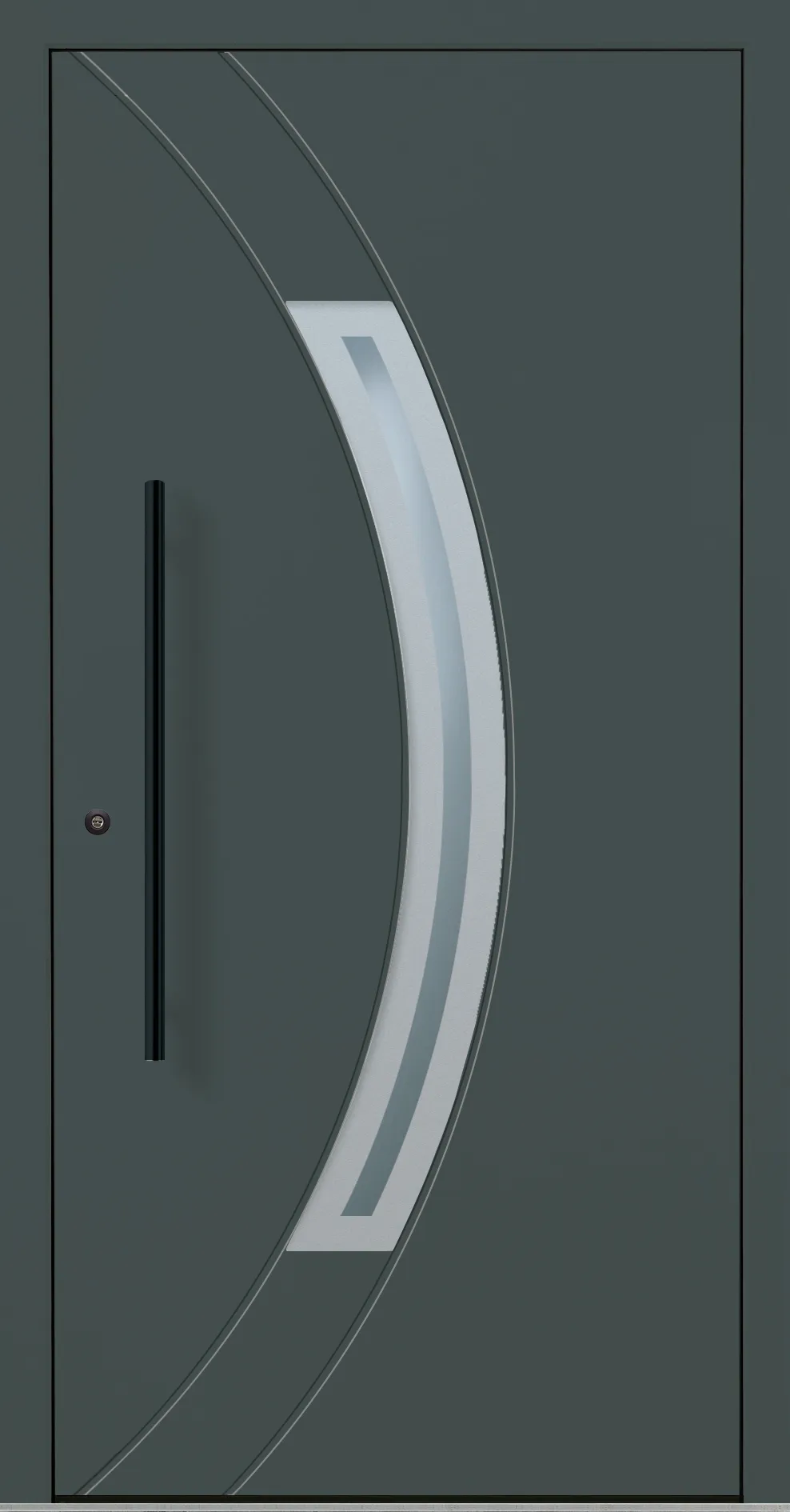 Aluminium-Haustür OptiDoor Blackline 32110D