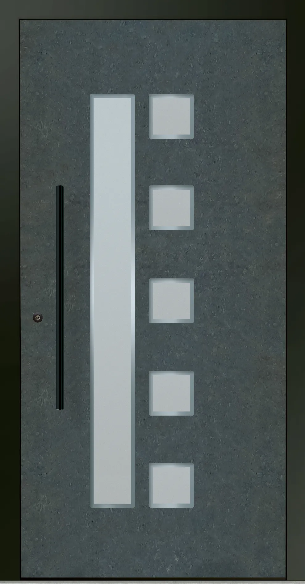 Aluminium-Haustür OptiDoor Blackline 30600D