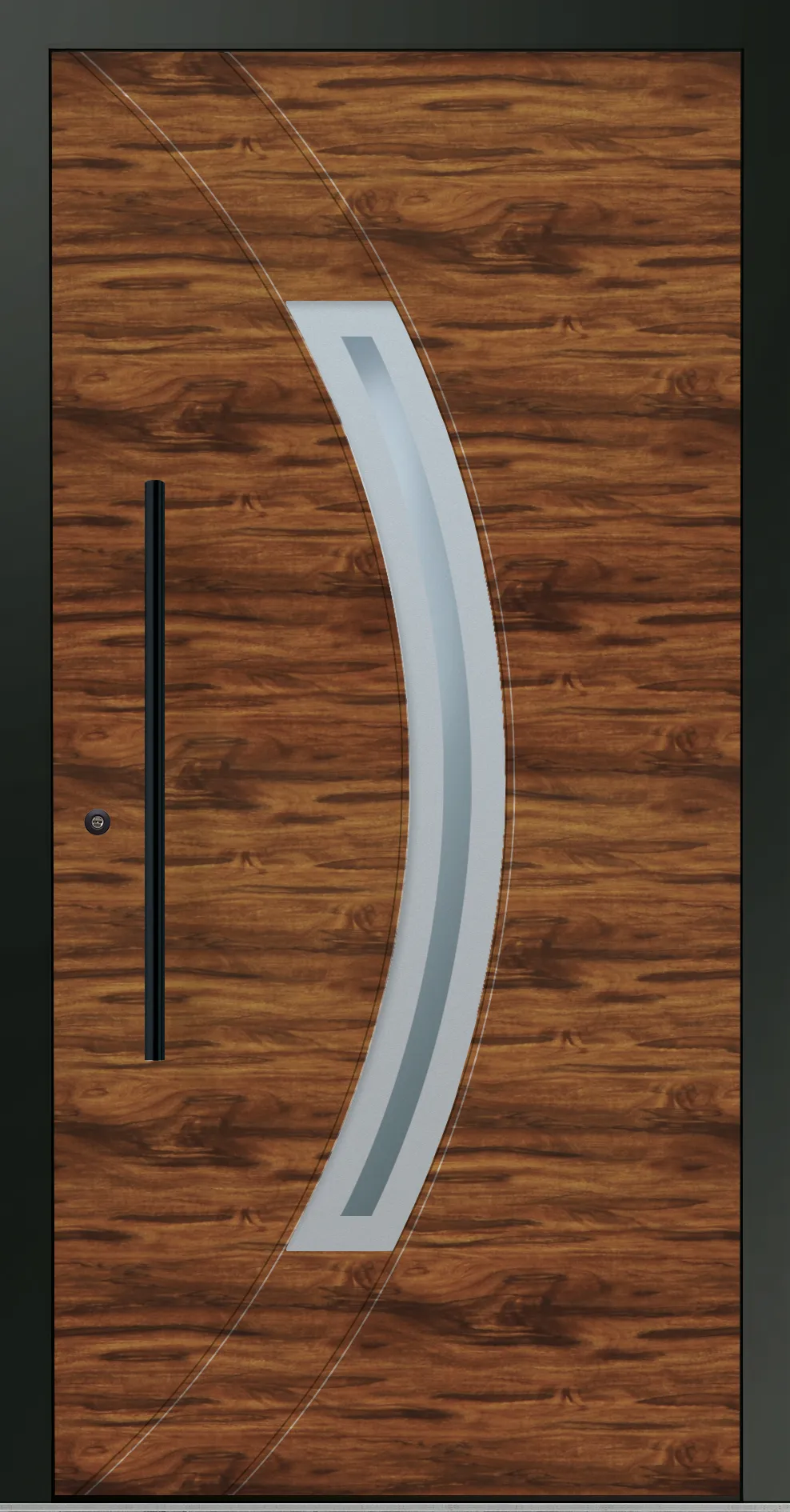 Aluminium-Haustür OptiDoor Blackline 32110D