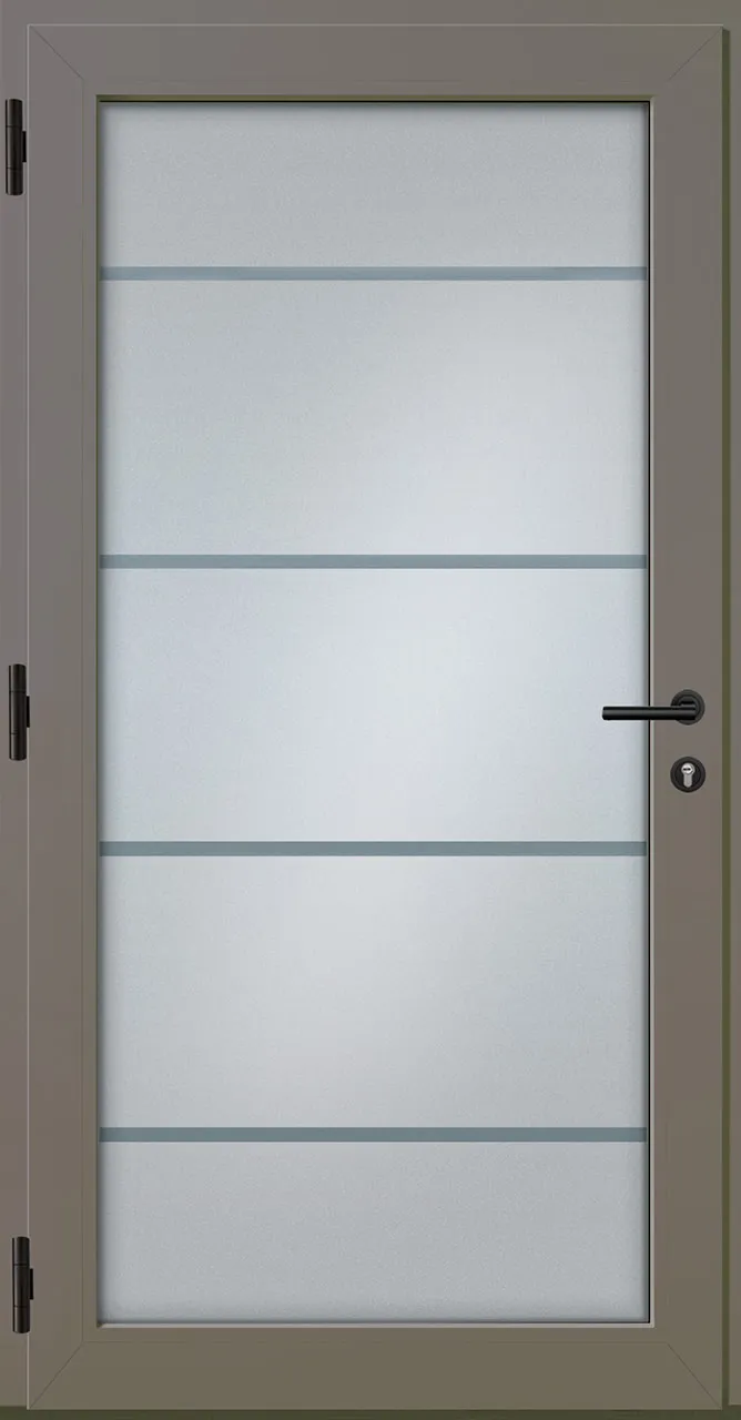 Aluminium-Haustür OptiDoor Power Blackline 38400P