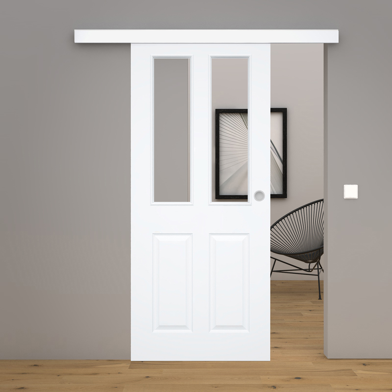 Schiebetür Blanco 6FS Weißlack