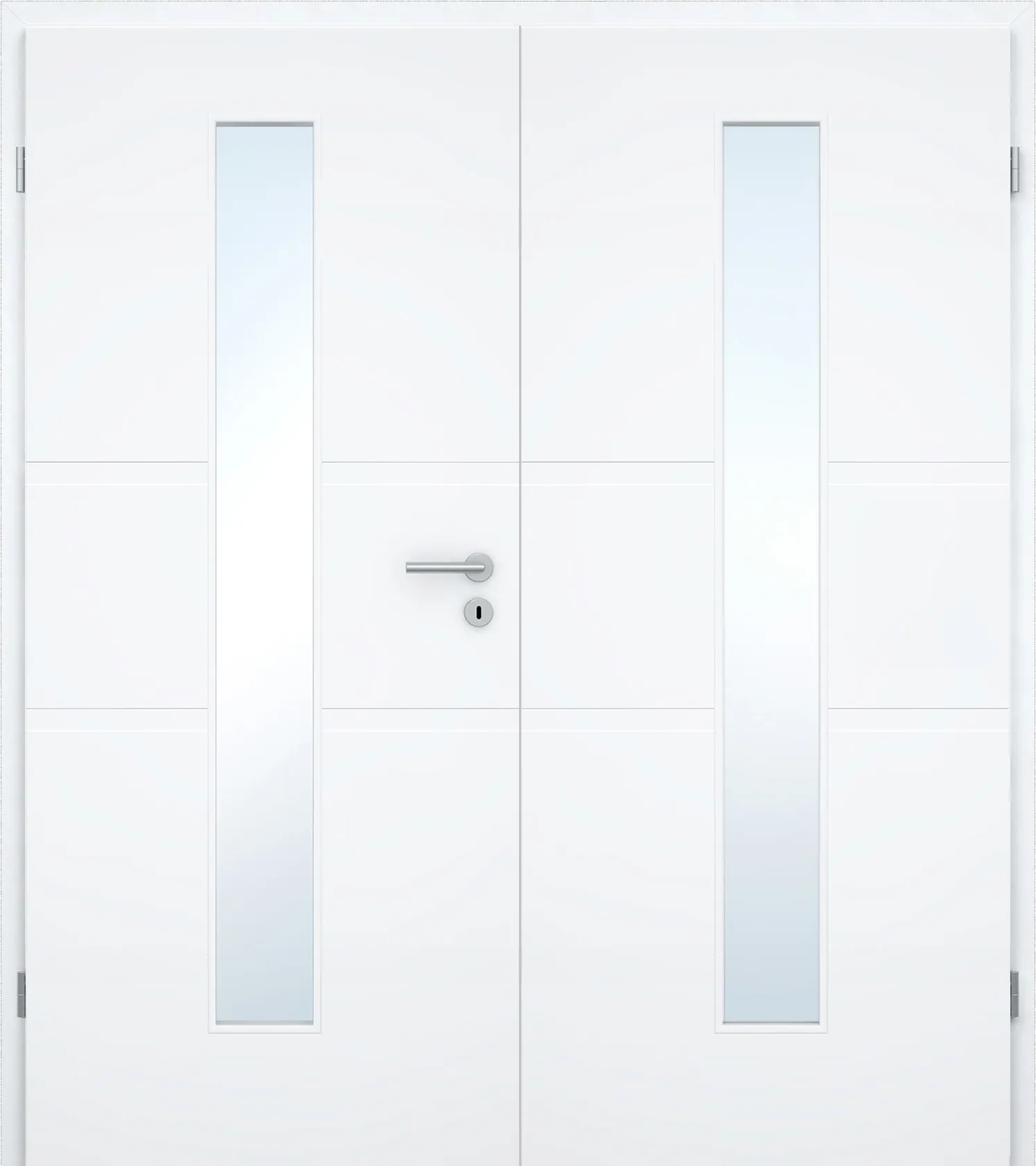 Doppelflügel-Design-Innentür Blanco Modus 2-LA Weißlack