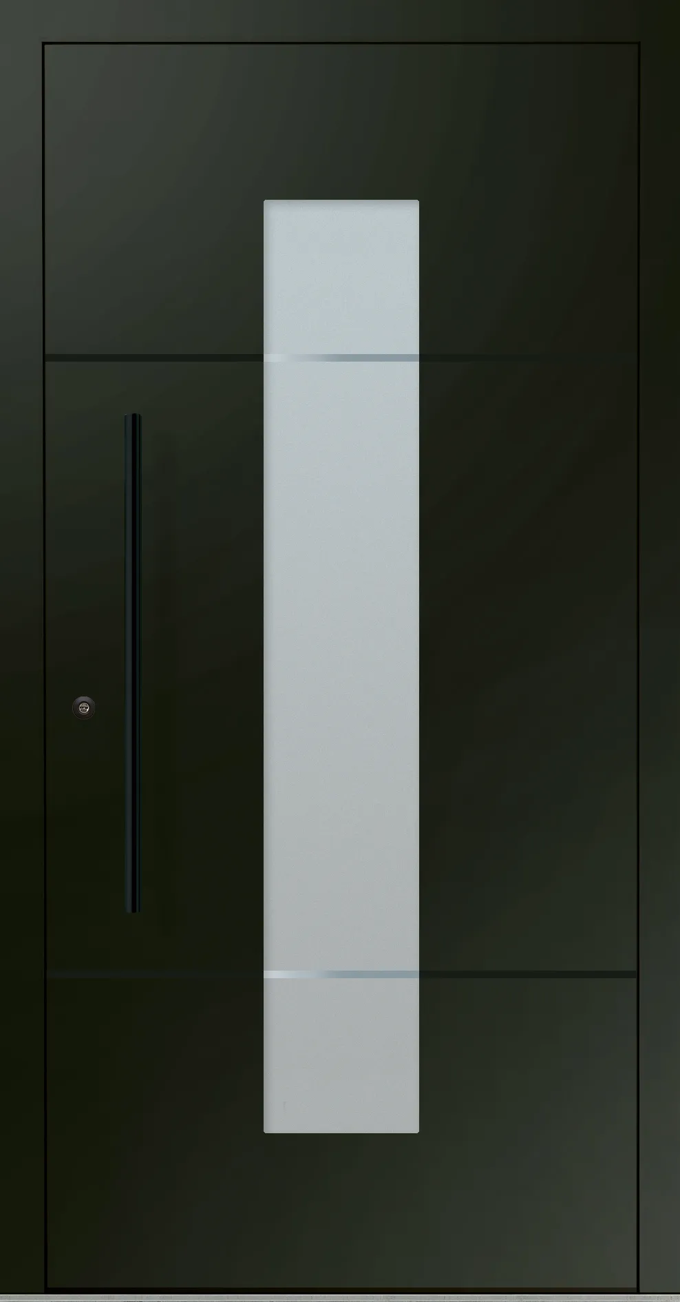 Aluminium-Haustür OptiDoor Blackline 32112D