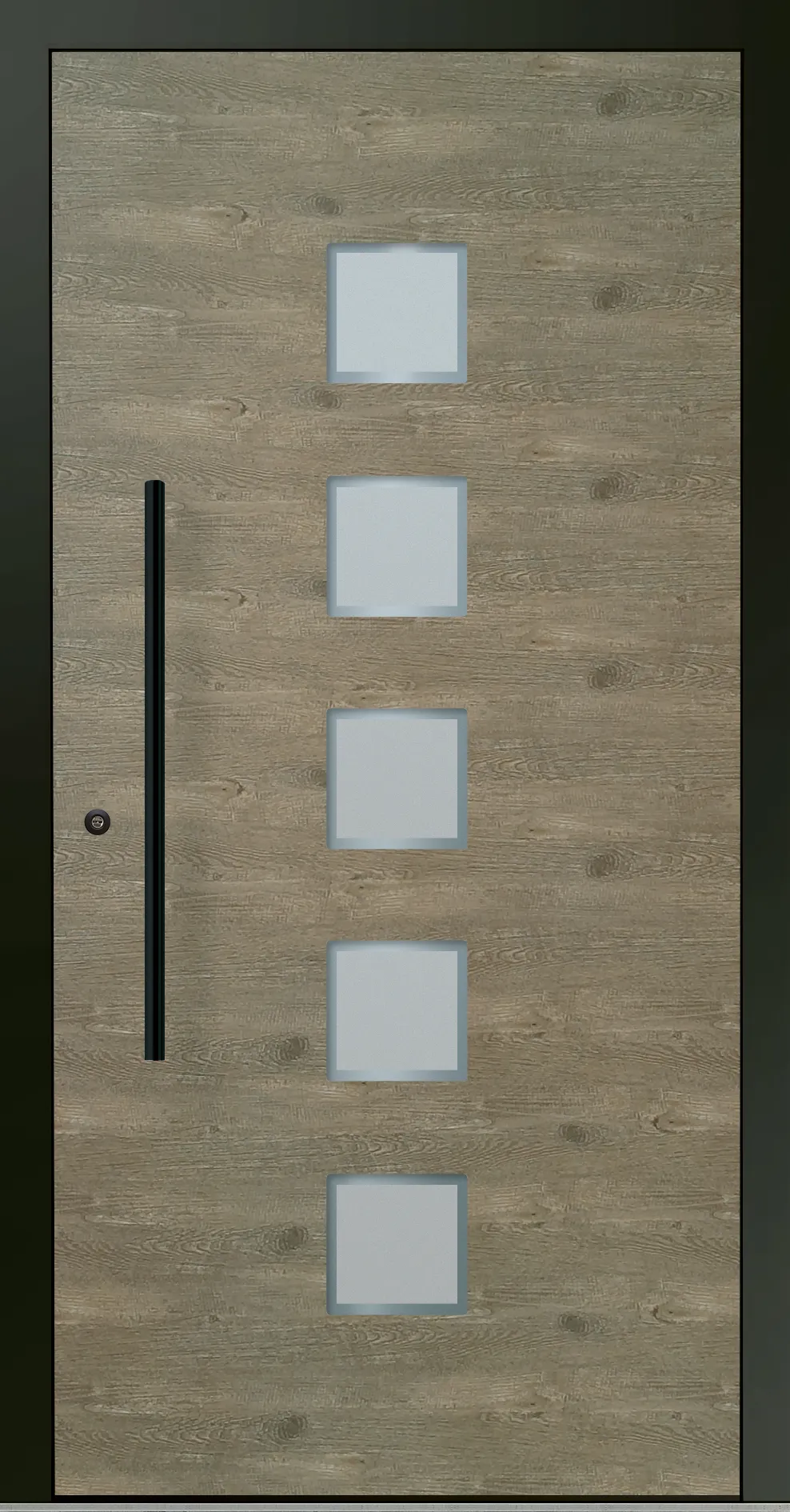 Aluminium-Haustür OptiDoor Blackline 30640D