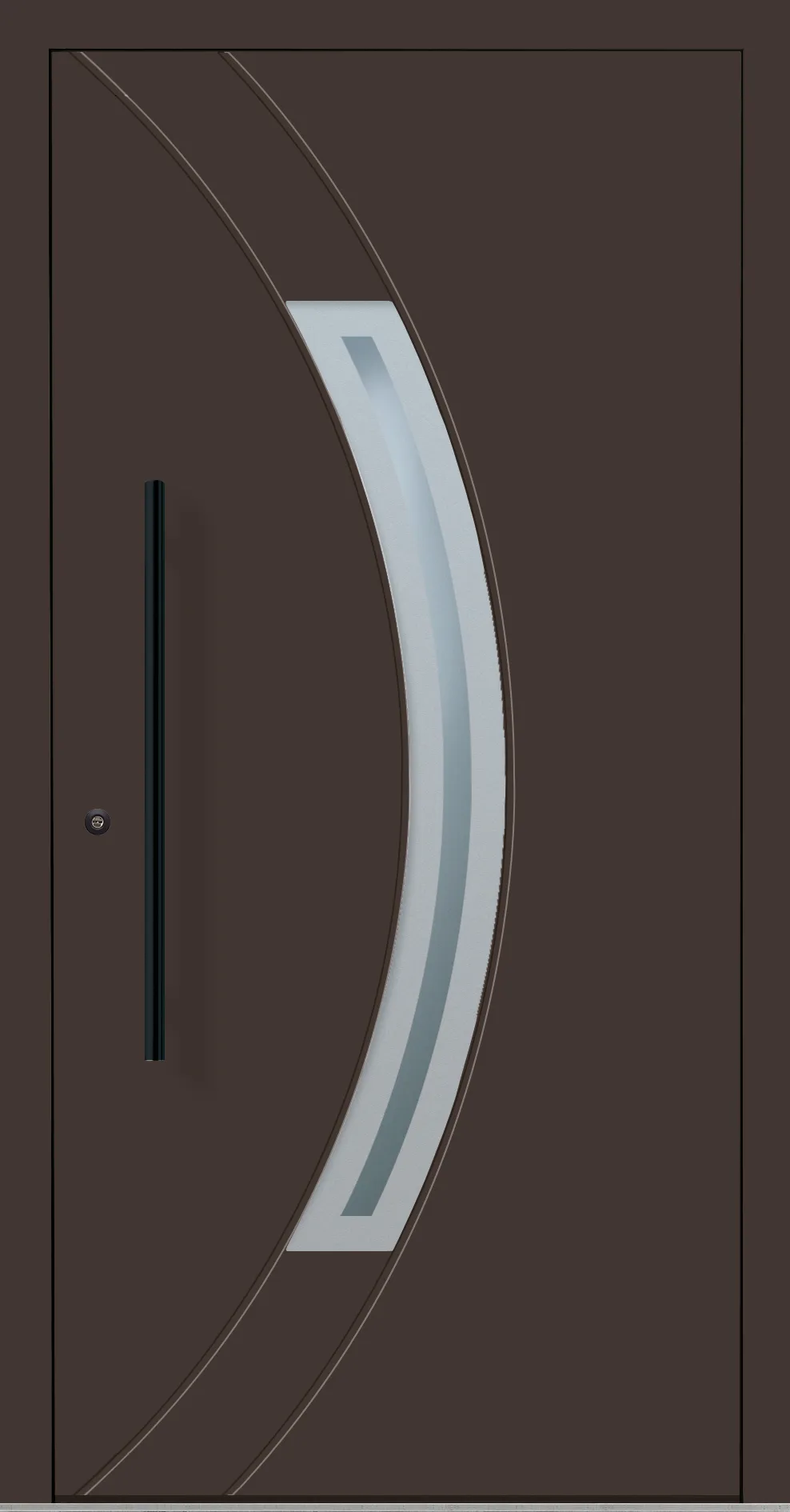 Aluminium-Haustür OptiDoor Blackline 32110D