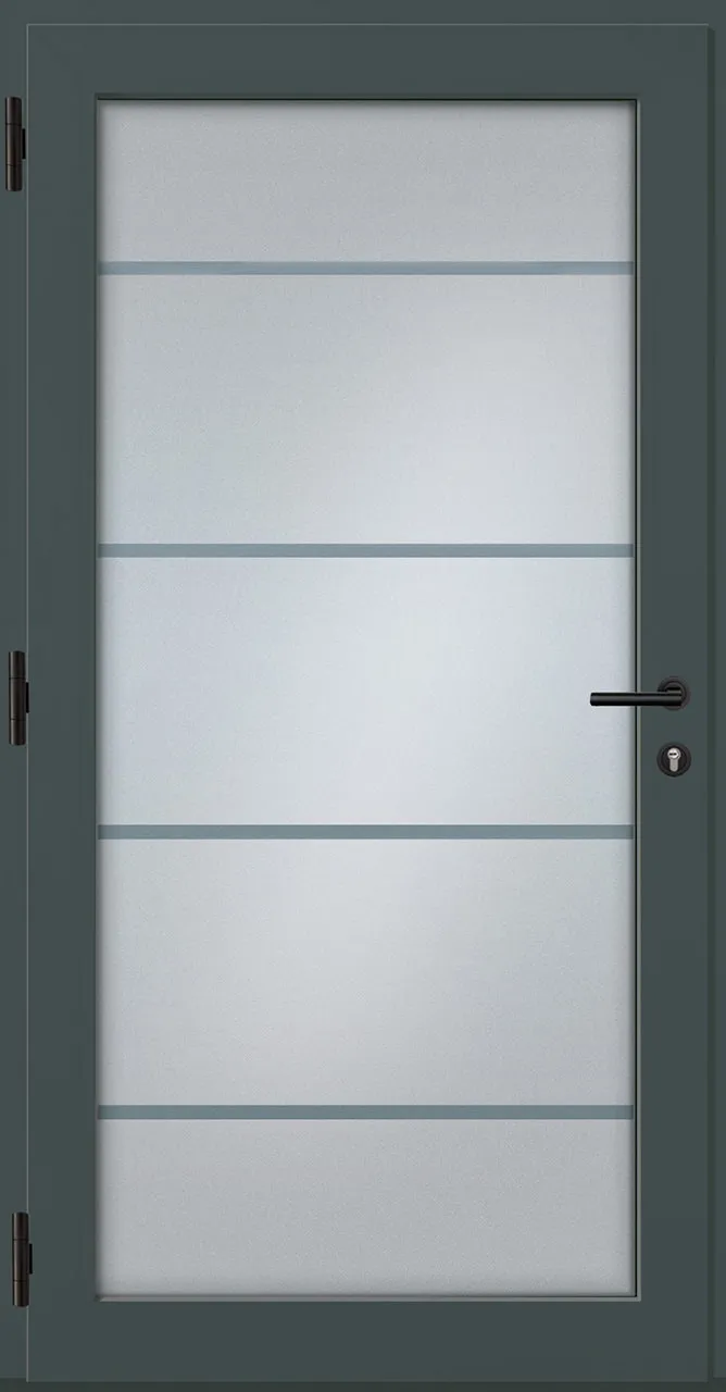 Aluminium-Haustür OptiDoor Exclusiv Blackline 38400E