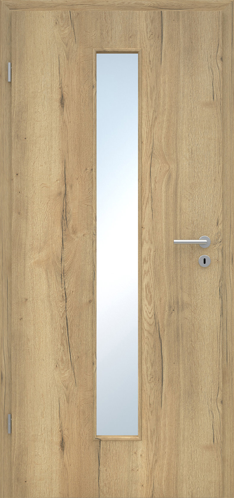 Innentür Laminato Eiche Strong CPL schmaler Lichtausschnitt