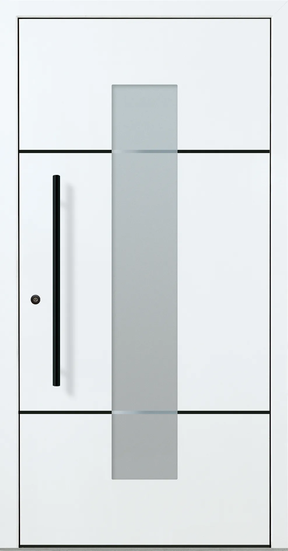 Aluminium-Haustür OptiDoor Blackline 32112D