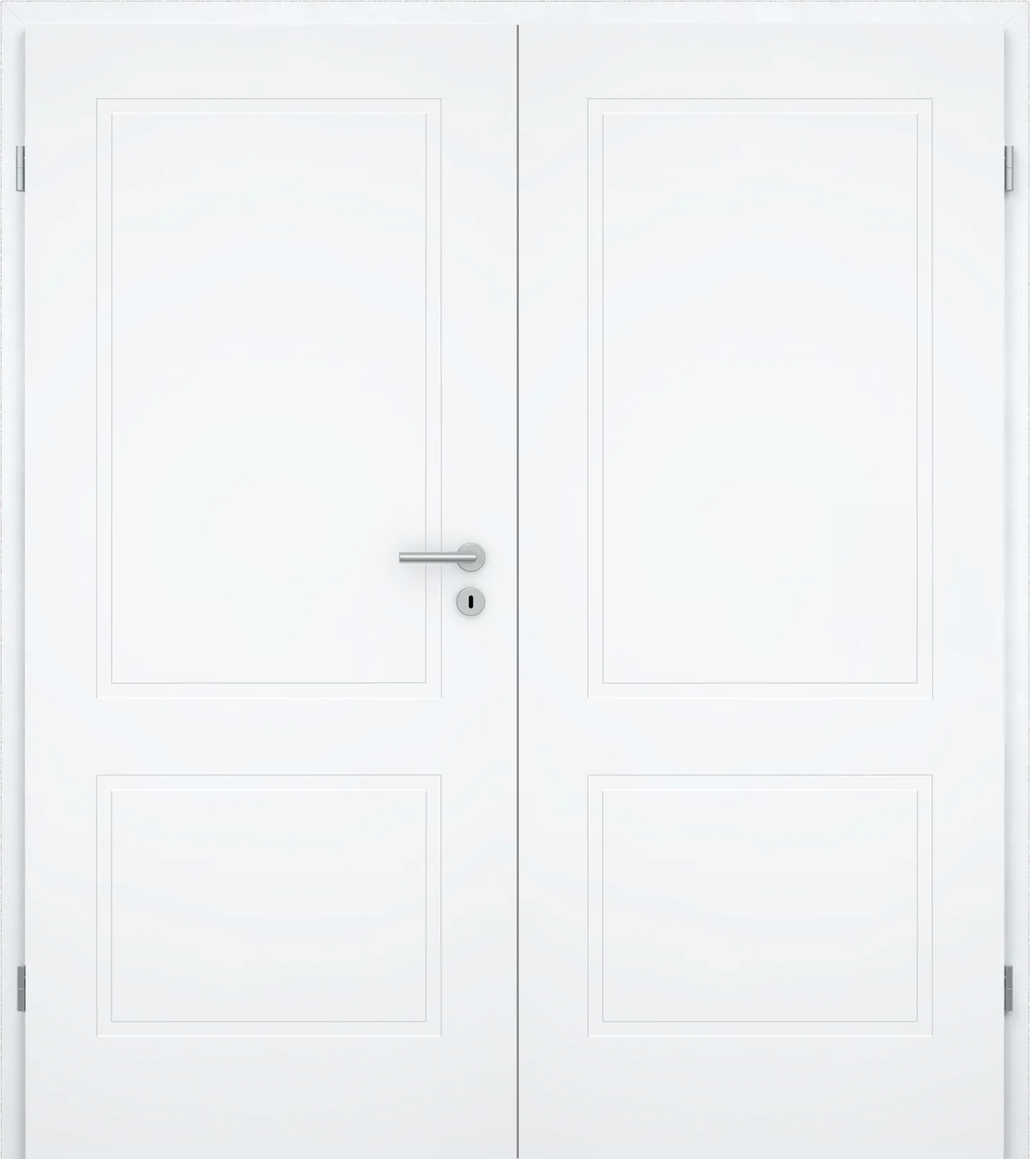 Doppelflügel-Kontur-Design-Innentür Blanco Flair 1FS Weißlack