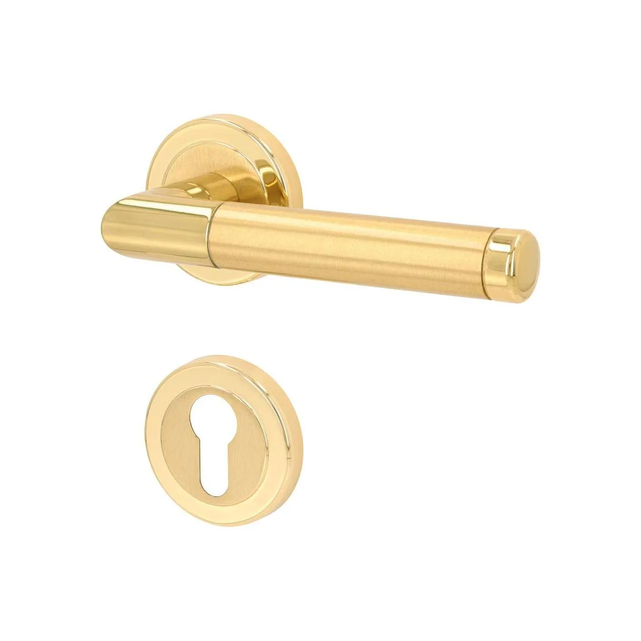 Türgriff Eleganto 598 Messing poliert/satiniert