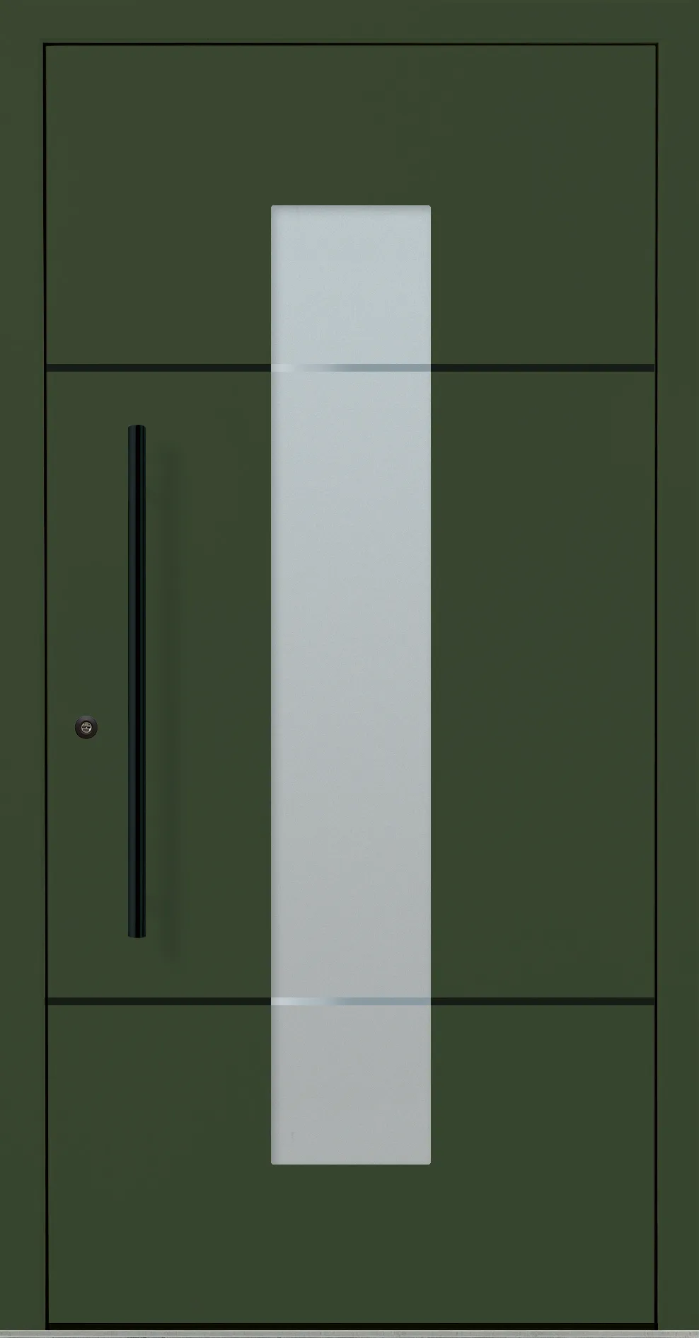 Aluminium-Haustür OptiDoor Blackline 32112D