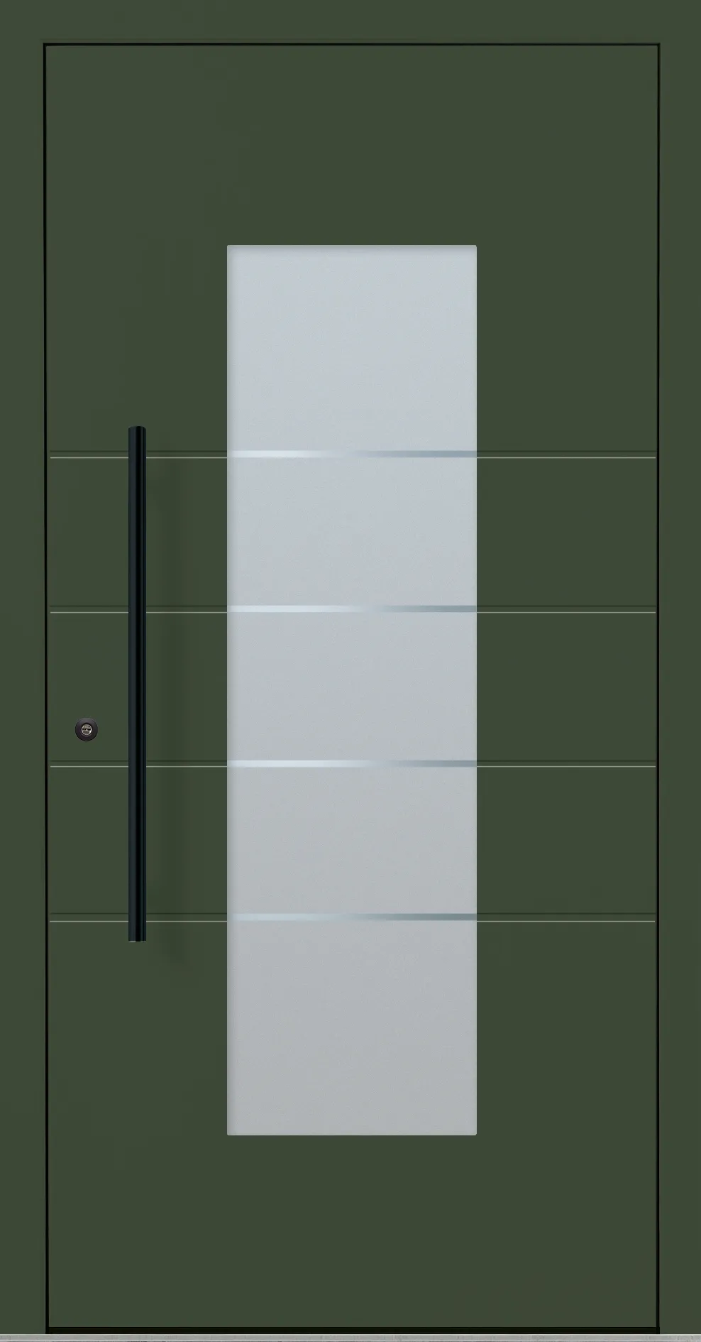 Aluminium-Haustür OptiDoor Blackline 30481D