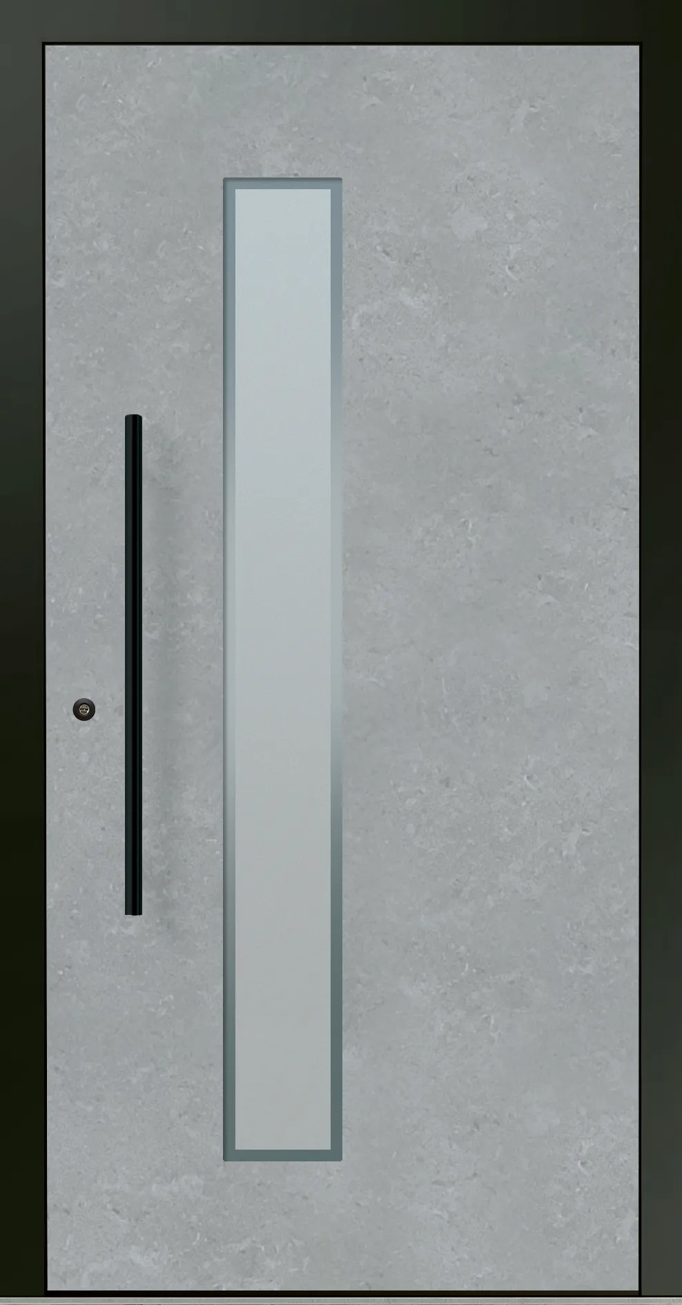 Aluminium-Haustür OptiDoor Blackline 30220D