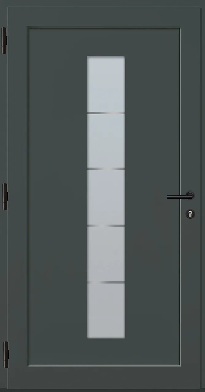 Aluminium-Haustür OptiDoor Power Blackline 38441P
