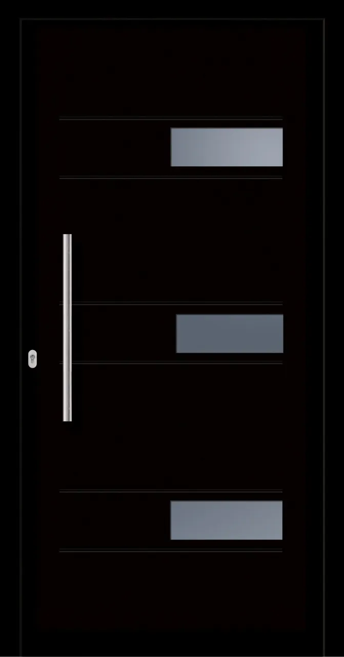 SecuDoor Design 11103D Kunststoffhaustür Schwarzbraun