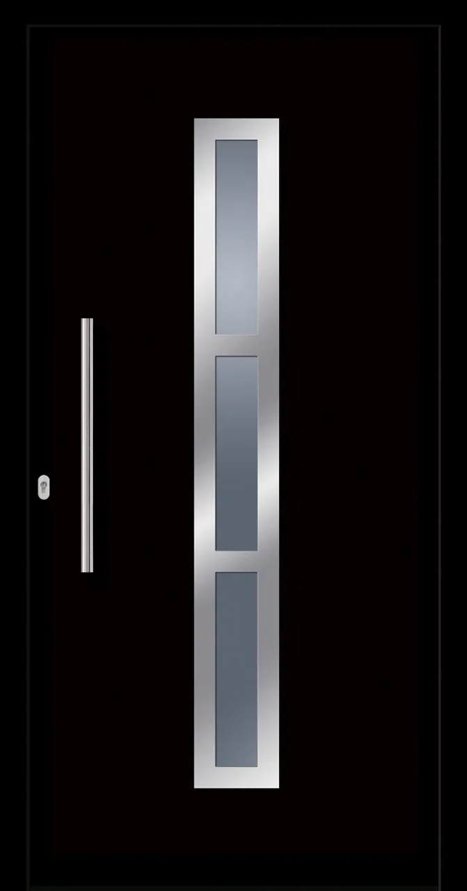 SecuDoor Design 10563D Kunststoffhaustür Schwarzbraun