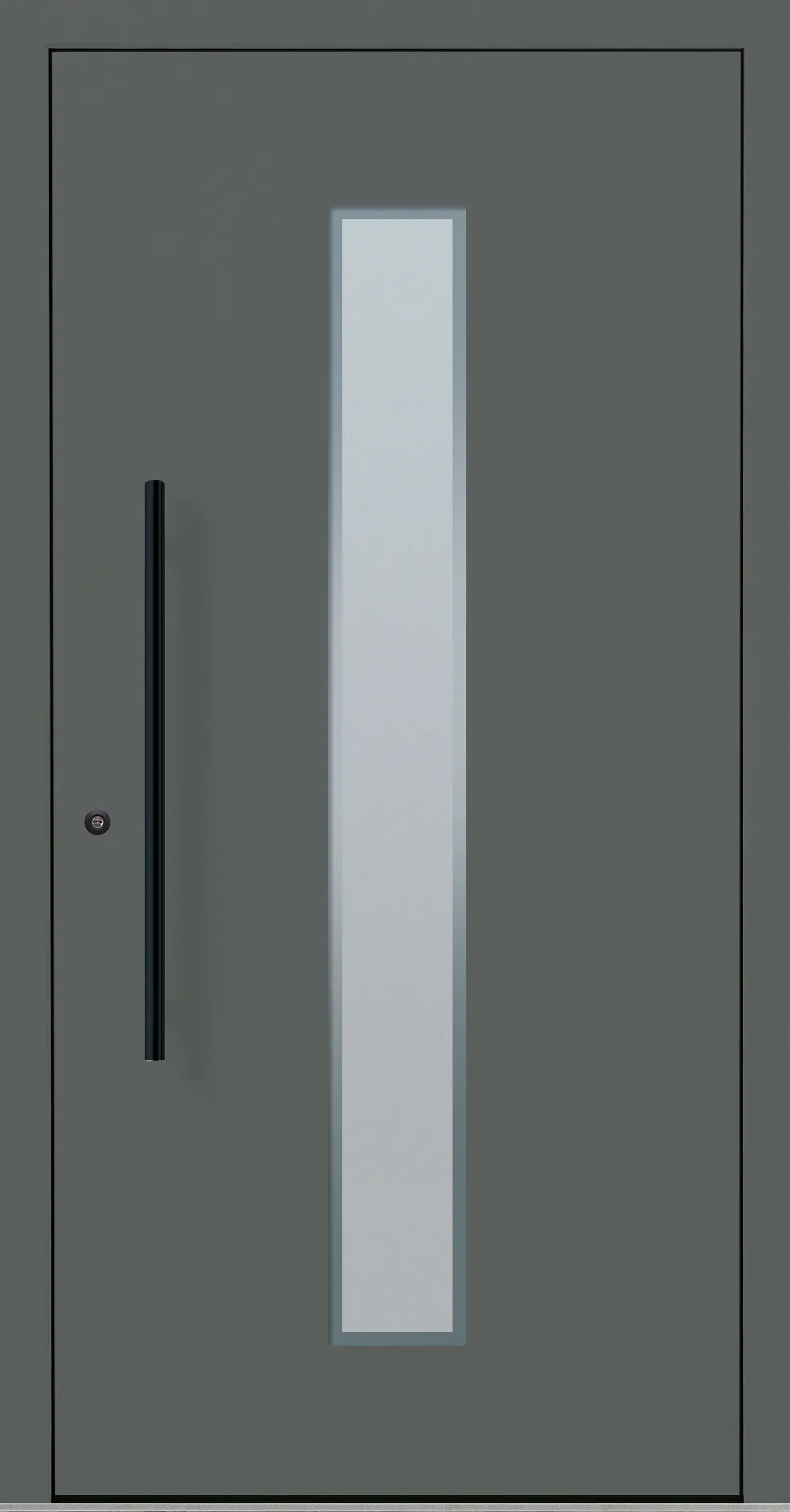 Aluminium-Haustür OptiDoor Blackline 32105D