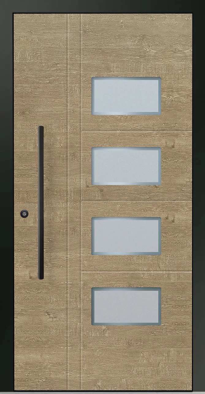Aluminium-Haustür OptiDoor Blackline 30620D