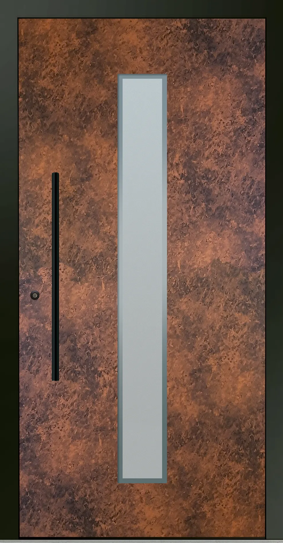 Aluminium-Haustür OptiDoor Blackline 32105D