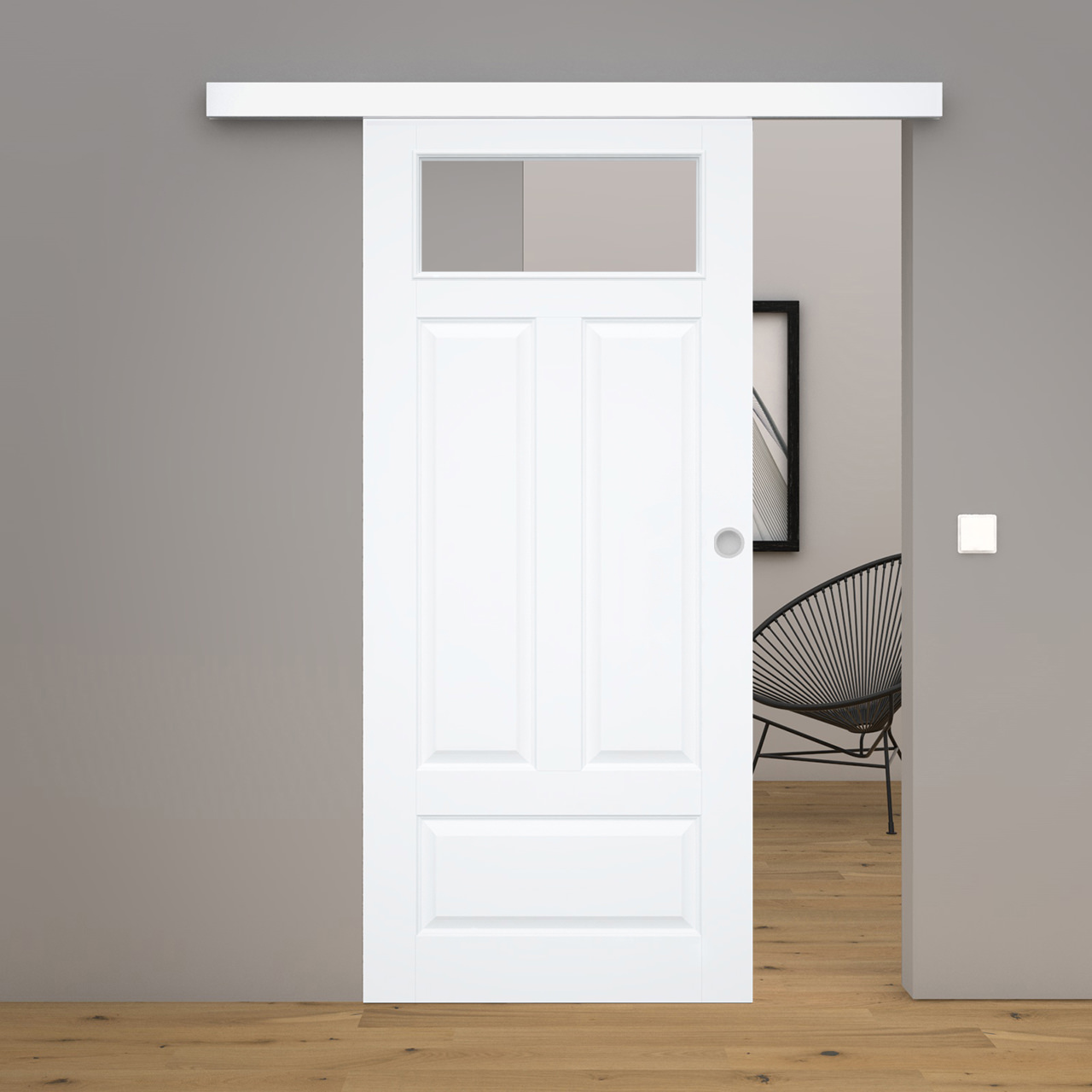 Schiebetür Blanco 10FS Weißlack
