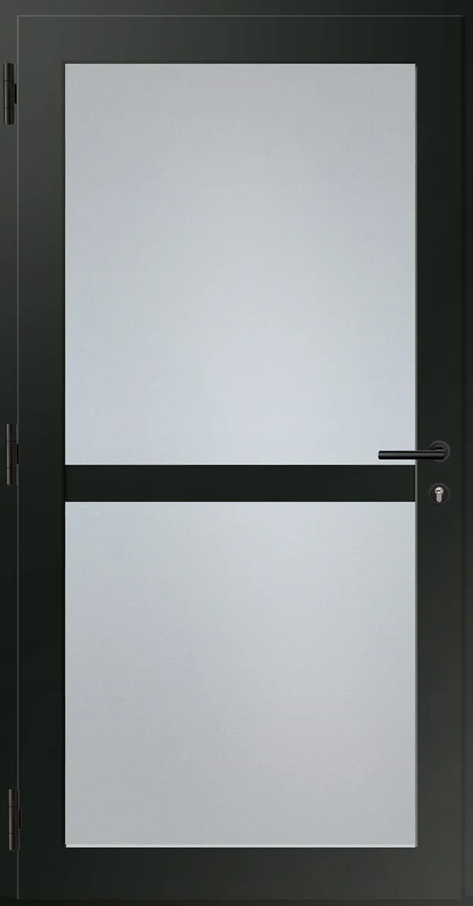 Aluminium-Haustür OptiDoor Power Blackline 38001P