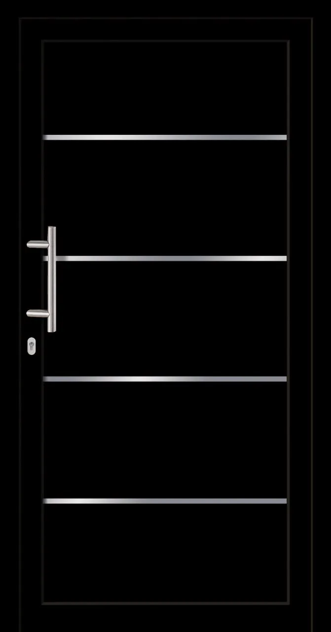 SecuDoor Power 10728P Kunststoffhaustür Schwarzbraun